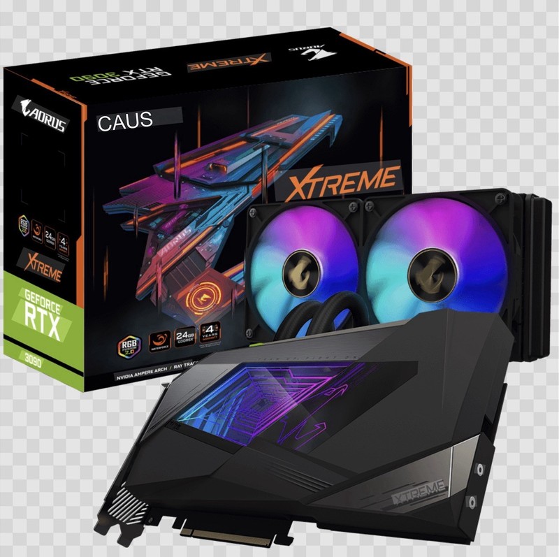 GIGABYTE AORUS GeForce RTX 3090 XTREME WATERFORCE WB 24GB GDDR6X Graphics Card