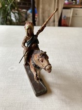 Wild West Reiterfigur Indianerhäuptling (Lineol) auf Indianerpferd (Leyla)