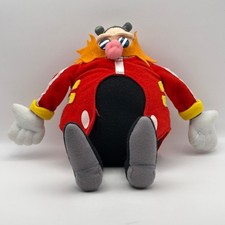 Sonic X Play by Play UFO Dr Eggman Plush SEGA Dr Robotnik Vintage Rare 10"