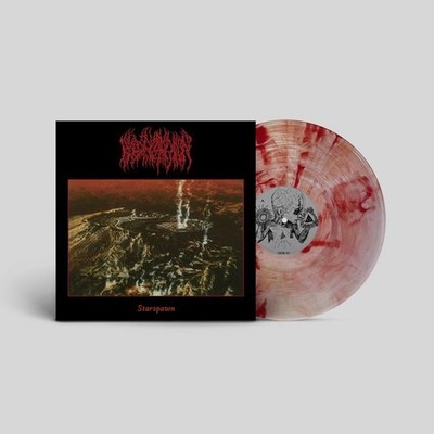 BLOOD INCANTATION STARSPAWN AMOEBA EXCLUSIVE ULTRA CLEAR WITH RED MARBLE VINYL