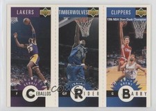 1996 Collector's Choice Mini-Cards Cedric Ceballos Isaiah Rider Brent Barry 1b9b