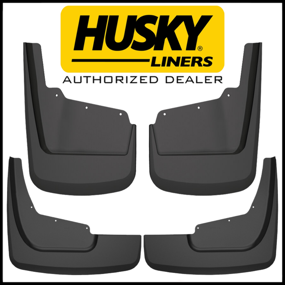 HUSKY Front & Rear Mud Flaps Splash Guards 2020-2026 GMC Sierra