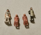 Vtg Lot 4 Miniature Lead Or Iron Figures Milkman, Man With Flour Marked ENGLAND! — photo 1