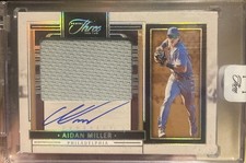 2024 Panini Three And Two Prospects Jersey Autographs Aidan Miller /49 On Card