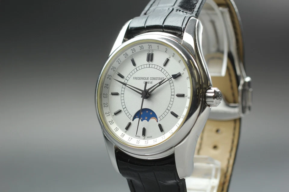 [Exc+5] Frederique Constant Moonphase FC-330/335X6B4/6 Automatic Men's Watch  - Image 2 of 4