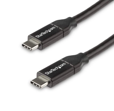 StarTech.com USB C to USB C Cable - 1.5 ft / 0.5m 5A PD White USB 2.0 #Q1/25