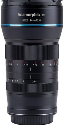 SIRUI 24mm Anamorphic Lens F2.8 1.33X APS-C Lens for EF-M Mount, Blue Flare