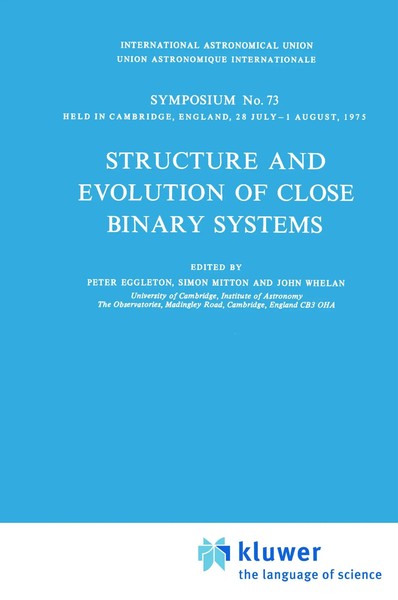 Structure And Evolution Of Close Binary Systems | P. P. Eggleton (U. A.) | Buch-image