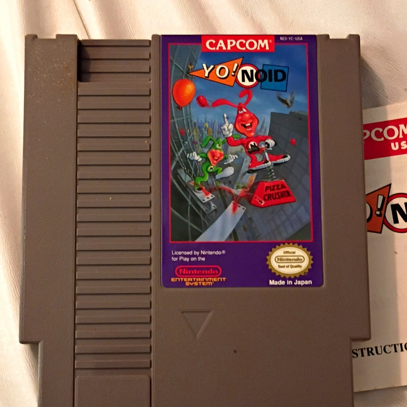 Capcom Yo! Noid NES Game Cartridge Manual Included NTSC-U/C (US/Canada)