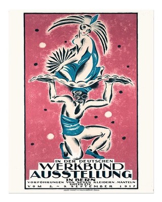 Vintage Art Deco Poster Wall Art - Elegant Exhibition Design