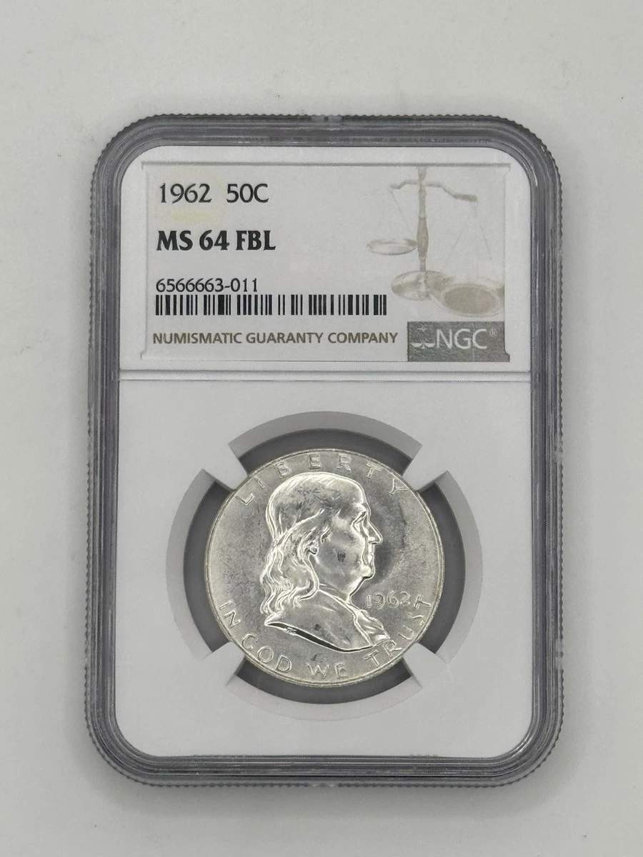 1962 Grade MS 64 Franklin Half Dollars (1948-1963) for sale | eBay