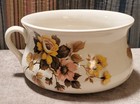 Vintage Portmeirion Pottery England Chamber Pot Crackle Glass Flower Motif — photo 1