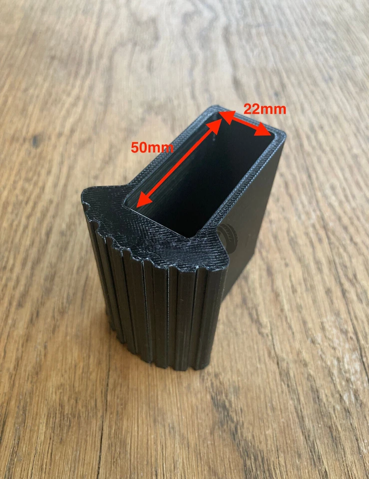 Leiterfüße 50x22mm für Traverse Außenschuh Ersatzschuh Ersatzteil Gummifüße - Bild 3 von 4