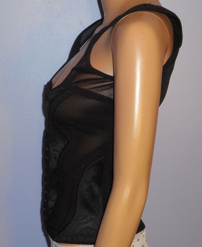 Firm Control Sexy Black Corset from Maker of Bebe, Joe Boxer, Tahari, L - Picture 3 of 8