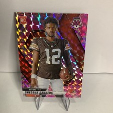 2025 Panini Mosaic - Rookie   Shedeur Sanders #290 Camo Pink Mosaic Prizm RC