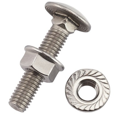 XRXYMQ Schlossschrauben Set - M6x40mm, 30 Stück Mit Muttern Und Unterlegscheiben, Verzinkt