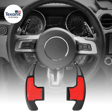 Black Steering Wheel Shift Paddle Shifter Trim Cover for Ford Mustang 2015-2023