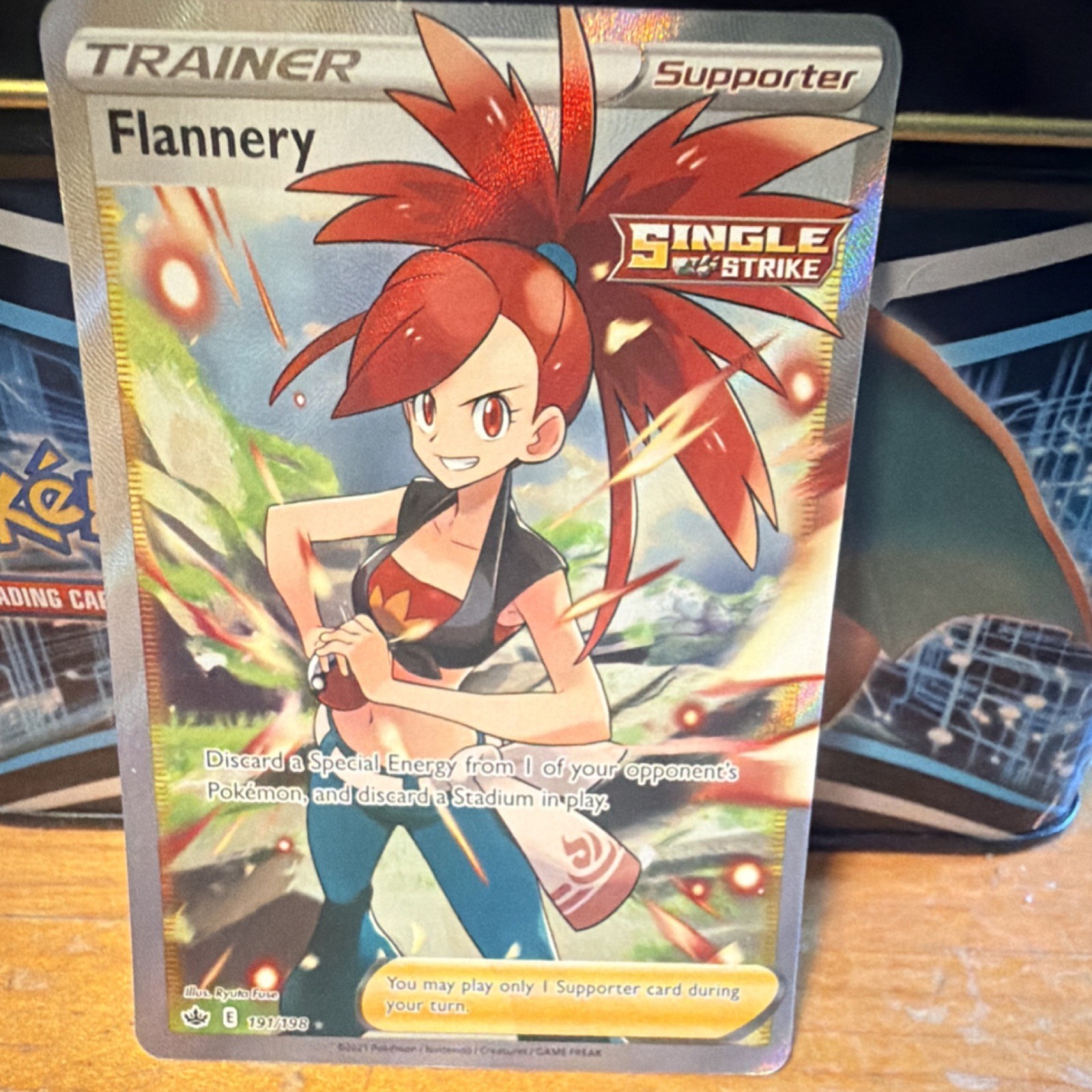 Pokémon TCG Flannery Full Art Ultra Rare Trainer Chilling Reign 191/198 Holo