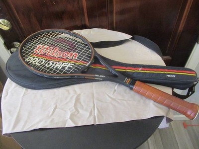 WILSON PRO STAFF MIDSIZE TENNIS RACQUET 4 5/8 L5 ST.VINCENT JPQ W/CASE