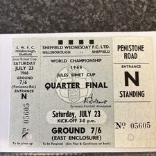 Unused ticket West Germany v Uruguay  A lovely edition to any collection. 23/7