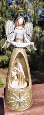 Peace Angel, Nativity Scene Musical Figurine