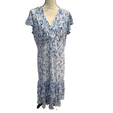 ⭐️ Women Tommy Hilfiger Floral Maxi Dress. Cottagcore Coquette Feminine Size 14