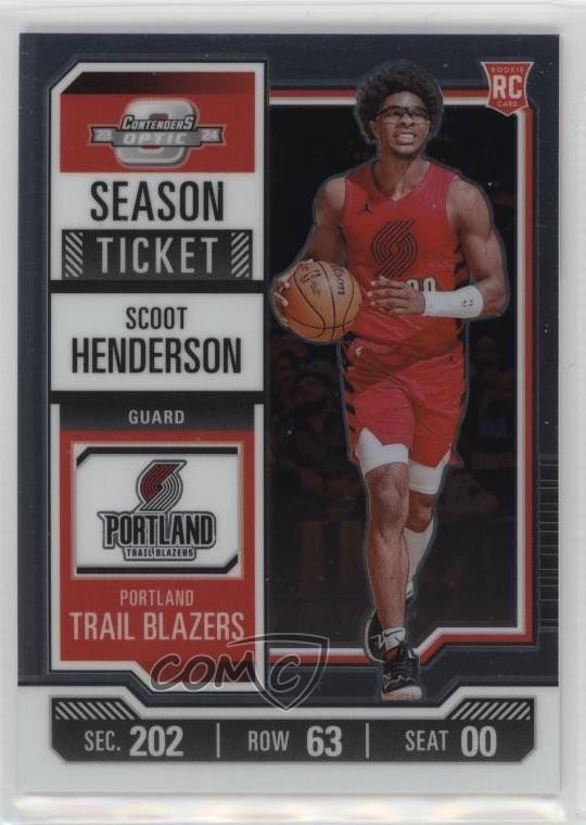 2023-24 Panini Contenders Optic Season Ticket Scoot Henderson #46 16wc