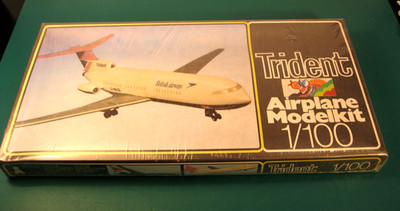 VEB Plasticart Hawker Siddeley Trident, Scale 1:100, neuwertig, Made in GDR