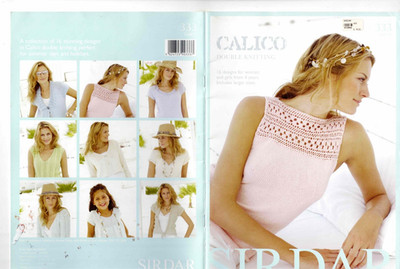 Calico Double Knitting Pattern Book Sirdar 16 Designs/Patterns Fashionable