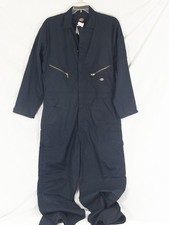Dickies Mens Long Sleeve Deluxe Coverall Navy Blue Large Regular
