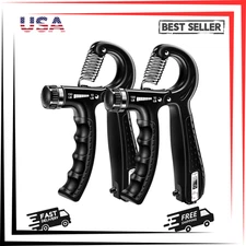 Grip Strength Trainer Kit (2 Pack), Forearm Strengthener, Hand Grip Gripper Stre