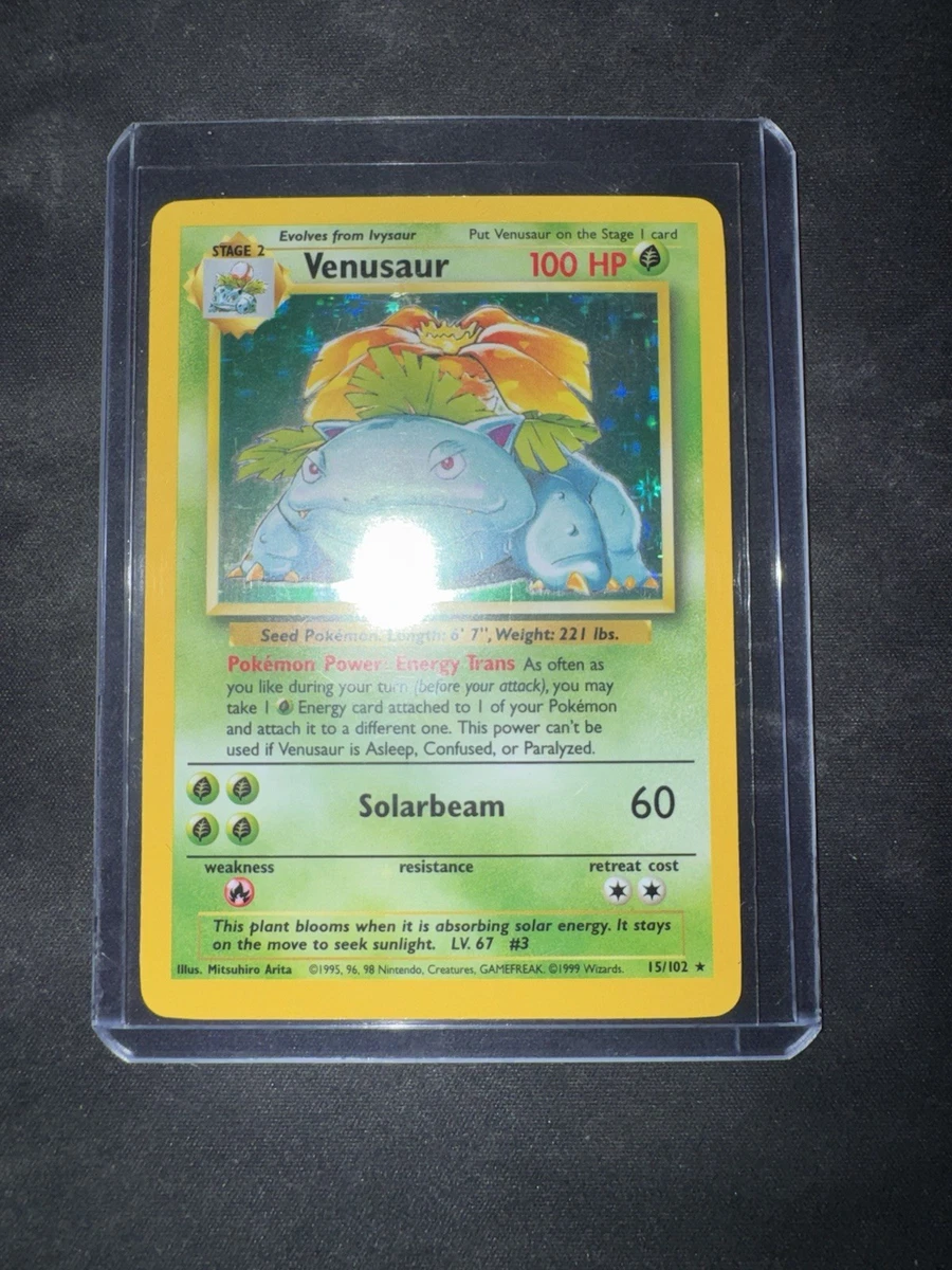 how much is venusaur pokemon card worth Venusaur Pokémon TCG Holo Rare Base Set Individual Collectible Card Game  Cards for sale