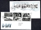 GB - 2019 D-Day 75th Anniversary Set + MS on 2 x First Day Cover