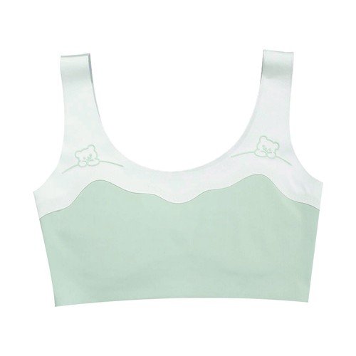 Mädchen Trägershirt Pubertät Crop Top Lauf BH Yoga Büstenhalter Training Bralette Wandern - Bild 53 von 59