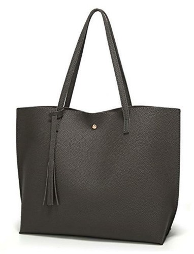 Women's Soft Faux Leather Tote Shoulder Bag from Dreubea, Big Assorted Colors - Picture 65 of 190