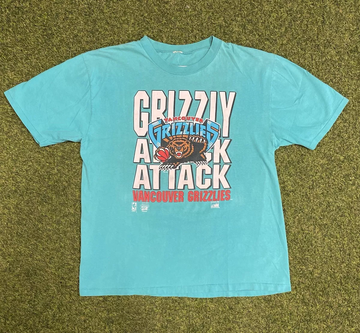 Vancouver Grizzlies 1995 Season Tee - Teal - Throwback