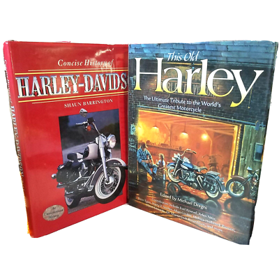Lot of 2 Harley-Davidson Hardcover Motorcycle Books This Old