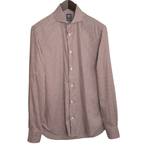 Chemise BOGGI MILANO à Carreaux - Taille S (petite), Coupe Custom Fit, Occasion Très Bon état