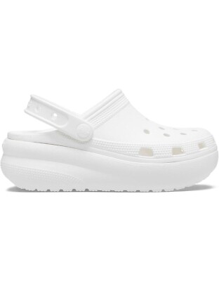 Crocs Crush Clogs Men Size 8 / Women Size 10 Slip On Sport Sandals NEW - WHITE