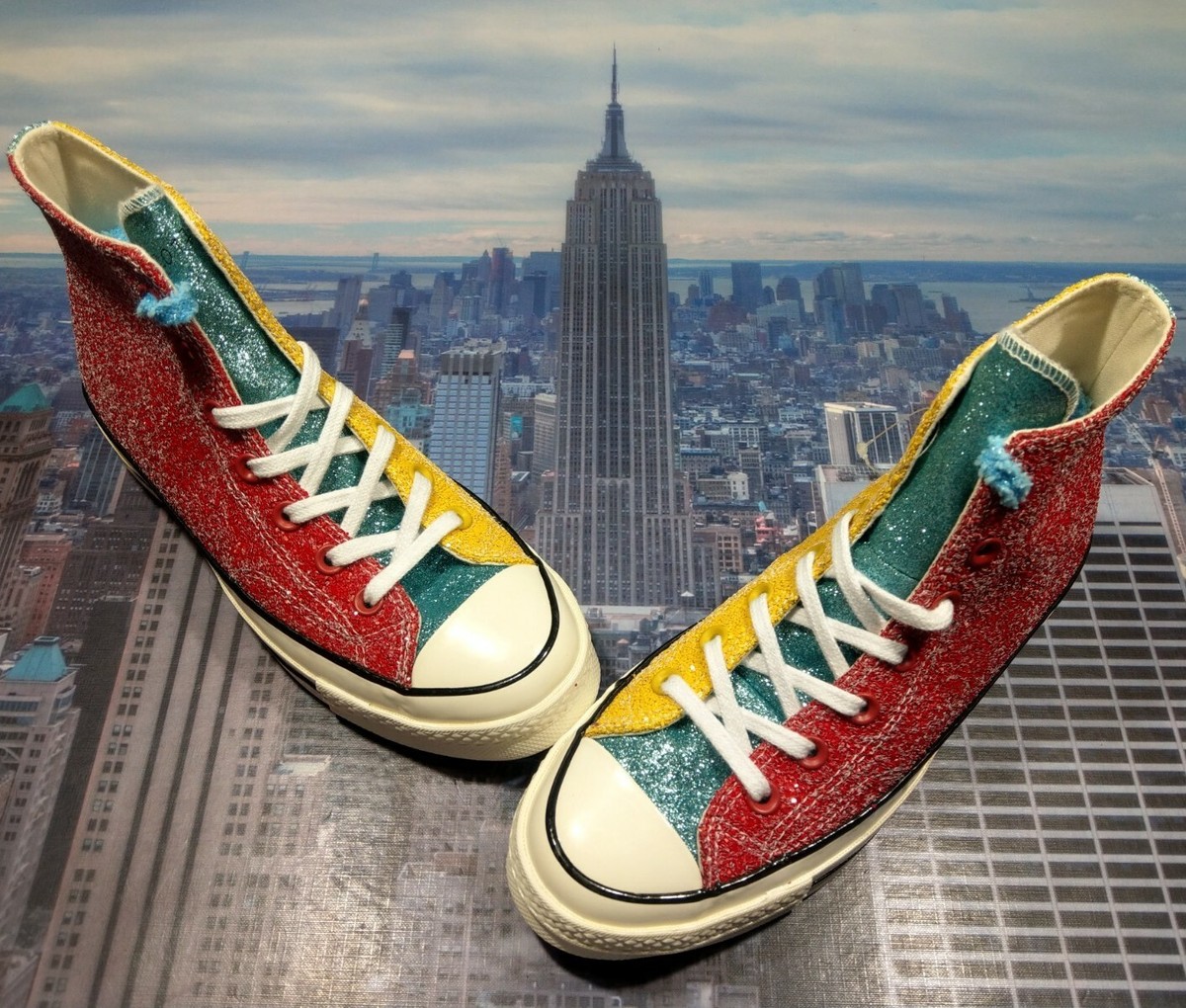 Converse x JW Anderson Chuck 70 Hi Top Glitter Barbosa Cherry Men
