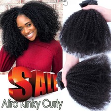 African Afro Kinky Curly Hair Clip in 100 Remy Human Hair Extension Double Weft