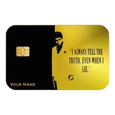 Scarface Quote UV Vinyl Credit Card Sticker 2 pack