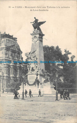 R112418 Paris. Monument Eleve aux Tuileries a la Memoire de Leon Gambetta. No 81