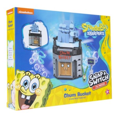Spongebob Squarepants Chum Bucket Construction Set 75 Pieces discounted 