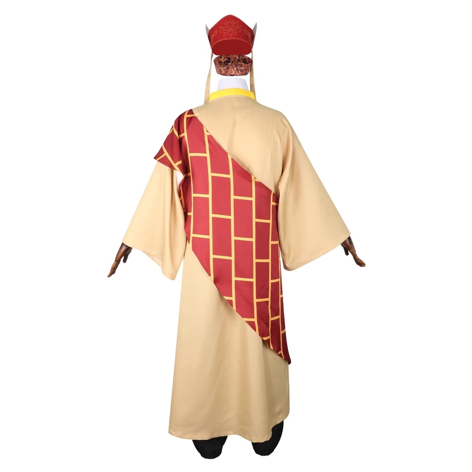 Conjunto completo de trajes de disfraz de sacerdote Tang Xuanzang The Journey to the West Foto 4 de 4