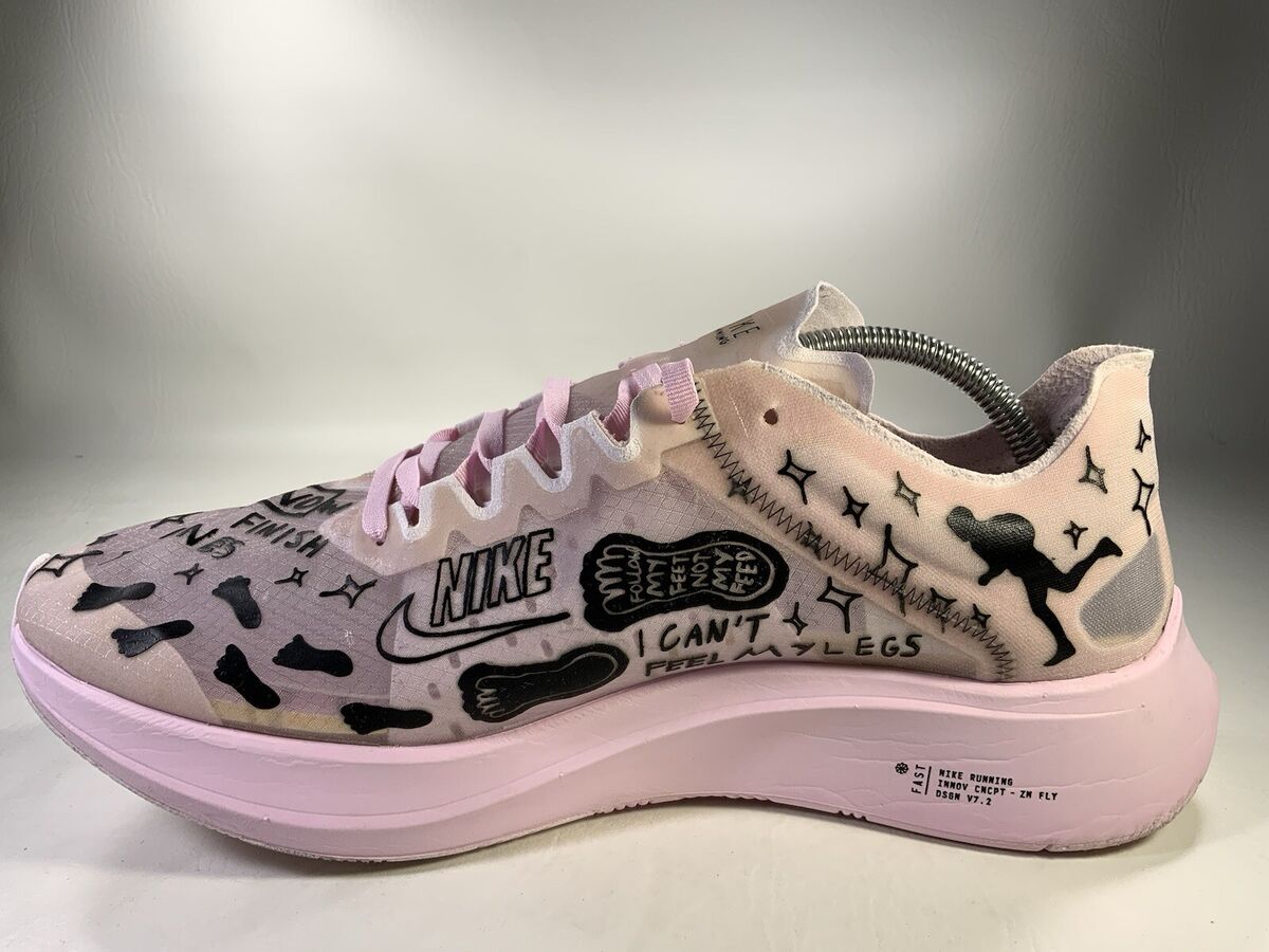 Nike Zoom Fly SP Fast Nathan Bell Pink Foam Black Doodles Nike Zoom Fly SP Fast Nathan Bell Pink Foam Black Doodles
