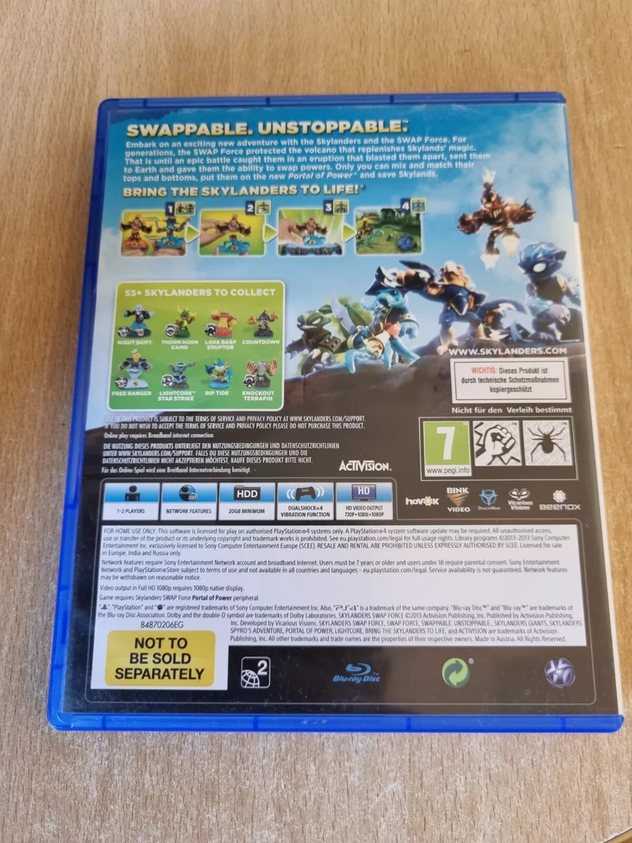 Skylanders swap force ps4 game only sale