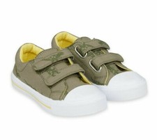 MOTHERCARE Boys Dinosaur Trainers Summer Canvas Touch Strap Skater Shoes NEW 