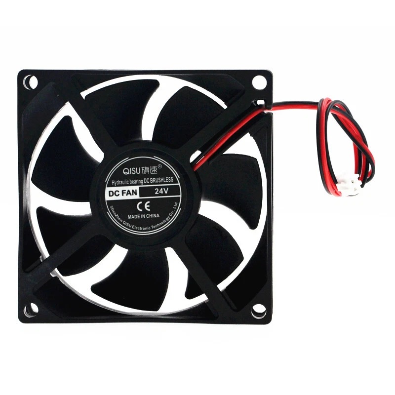 8025 DC Brushless Cooling Fan Mini Silent Fans 3.7/5/9/12/18/24V 1100RPM-4500RPM - Image 4 of 4