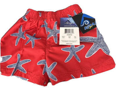 Kanu Surf Bays Starfish Shorts, Red, 18M